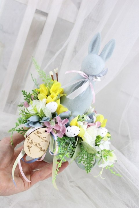 Stroik Wielkanocny na stół Świąteczna dekoracja wielkanocna domu