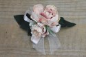 Kotylion na rękę lub przypinka peonia PUDROWY RÓŻ studniówka
