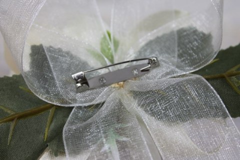 Kotylion na rękę lub przypinka peonia PUDROWY RÓŻ studniówka