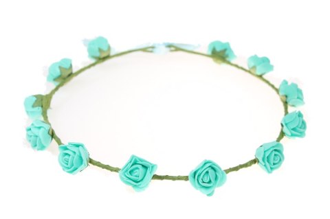 Wianek delikatny głowę TIFFANY BLUE różyczki sesja Wianek delikatny głowę TIFFANY BLUE różyczki sesja